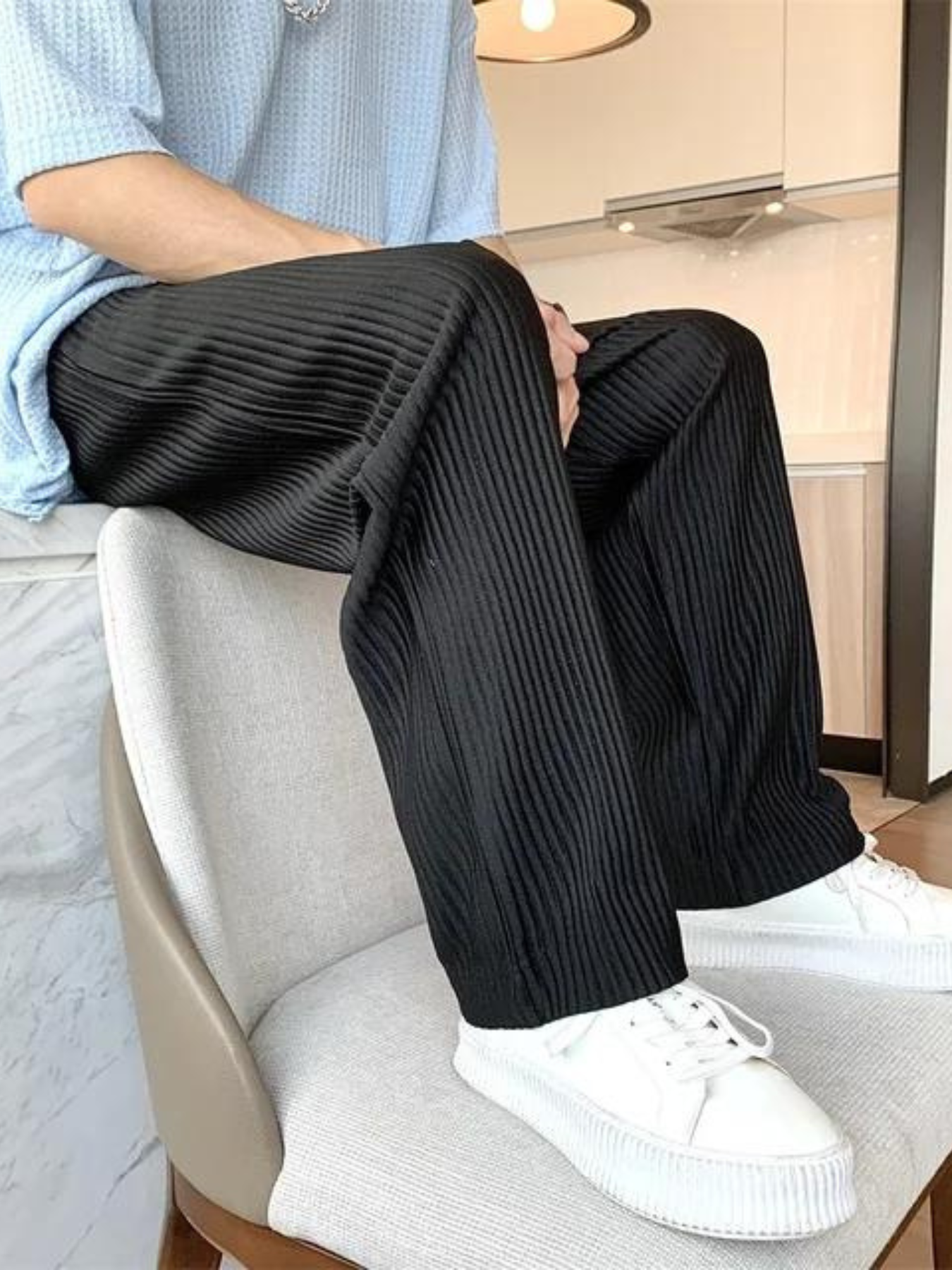 Ribbed Oversized Pants