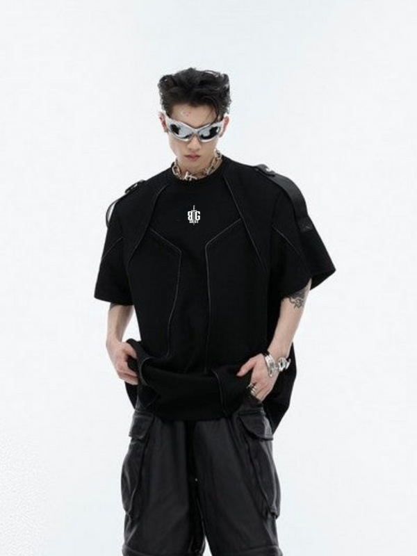 Reinforced Stitch Shoulder Strap Tee