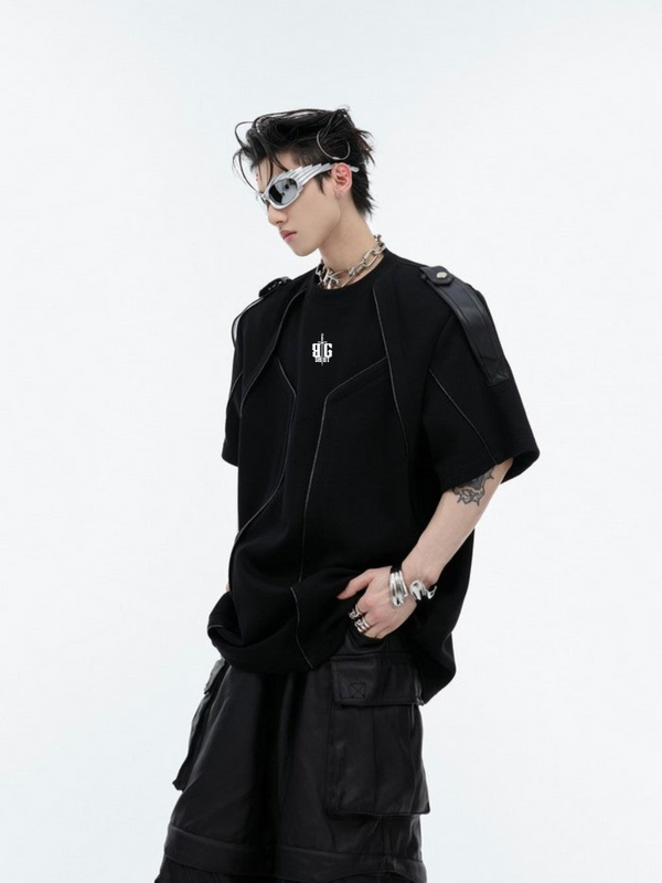 Reinforced Stitch Shoulder Strap Tee