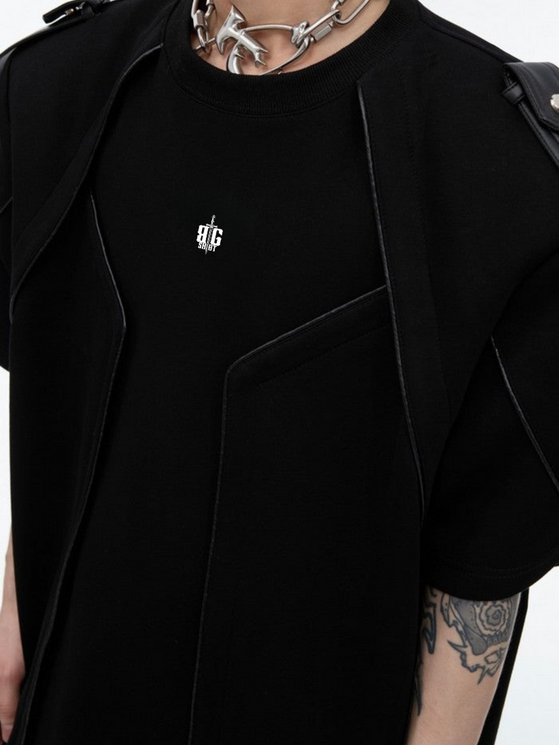 Reinforced Stitch Shoulder Strap Tee