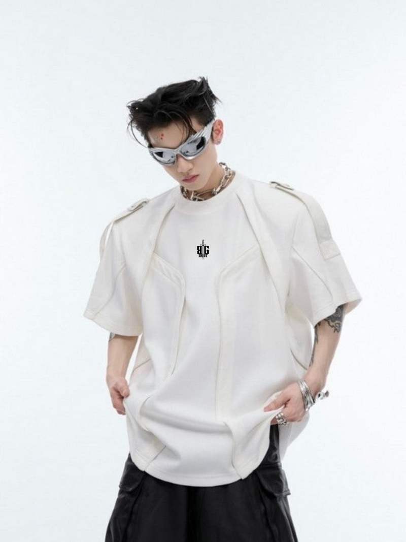 Reinforced Stitch Shoulder Strap Tee